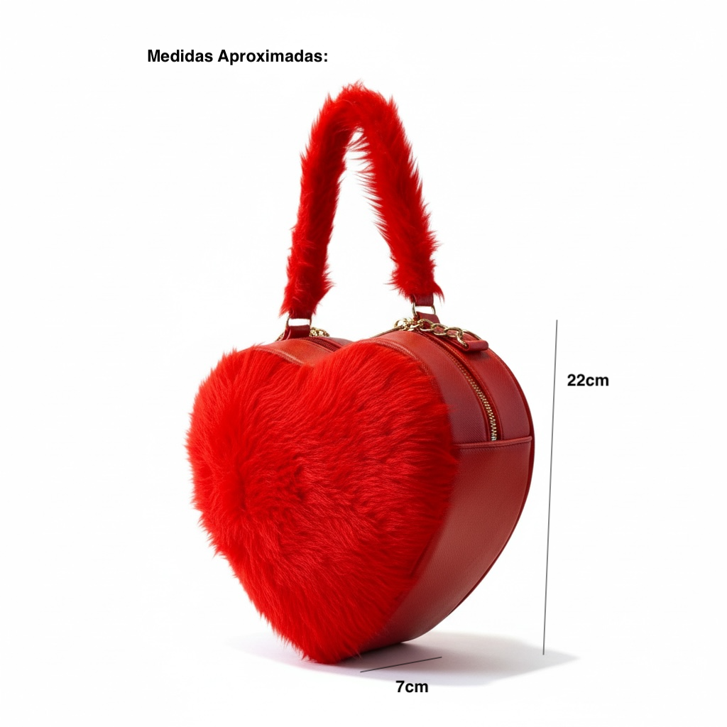 STELLA - Bolso de mano mediano en forma de corazón