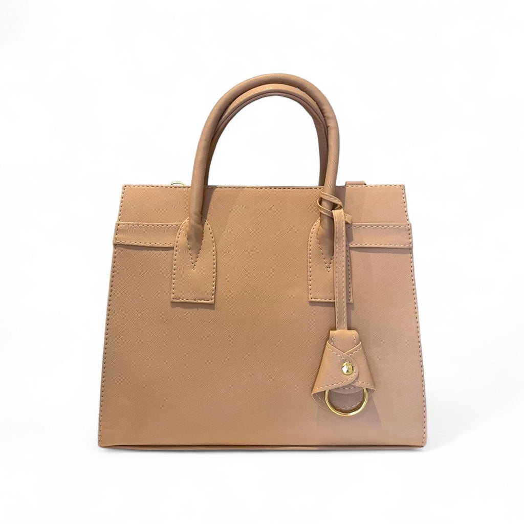 ZARAE - Bolsa Grande Estructurada  con Charm Decorativo