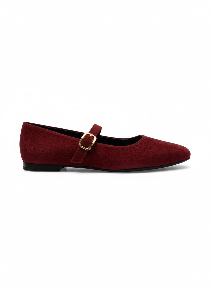 Flats zapatos de piso gamuza estilo Mary Jane cómodos  – GALES