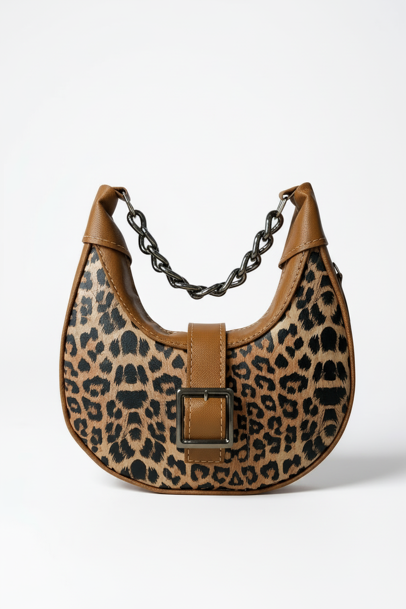 ZAFIRA - Bolsa tipo media luna hobo con estampado casual o eventos
