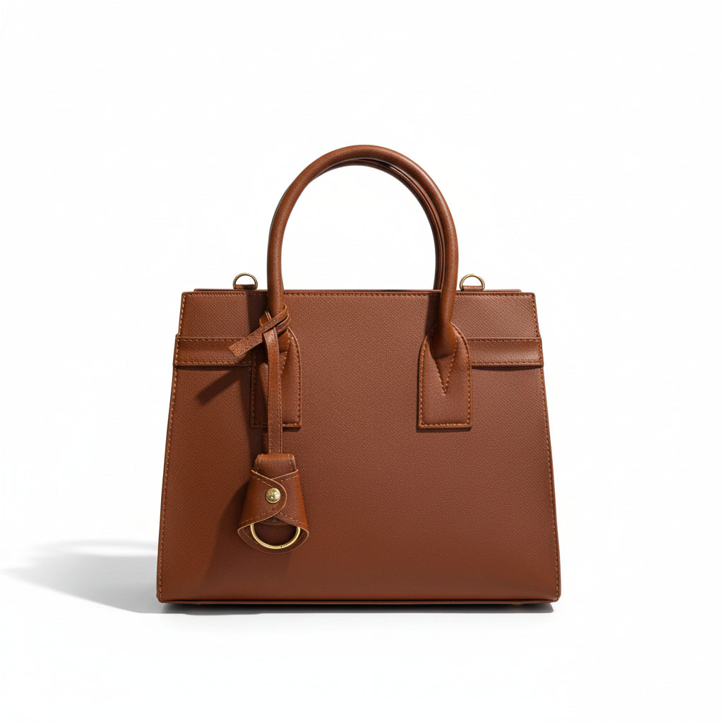 ZARAE - Bolsa Grande Estructurada  con Charm Decorativo
