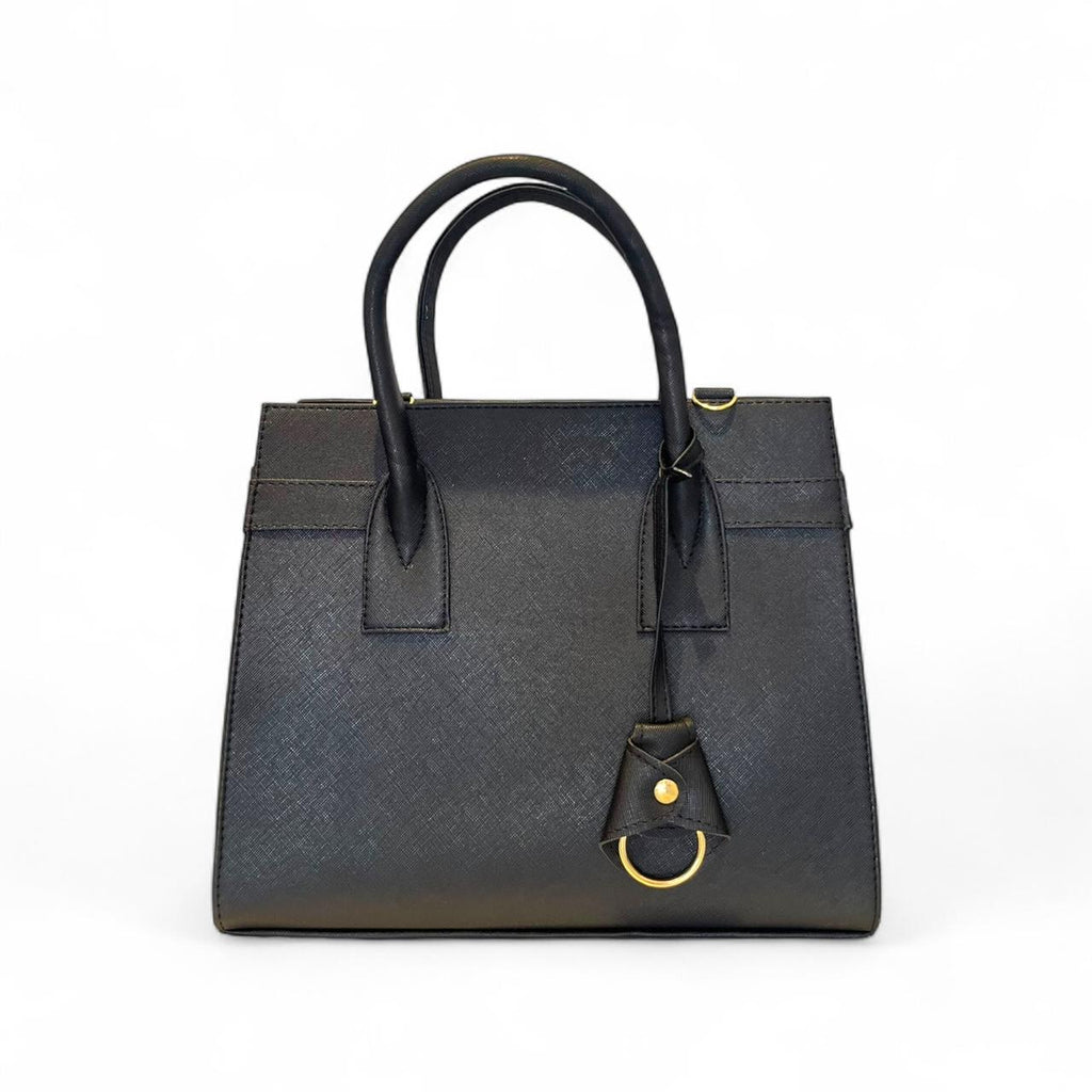 ZARAE - Bolsa Grande Estructurada  con Charm Decorativo