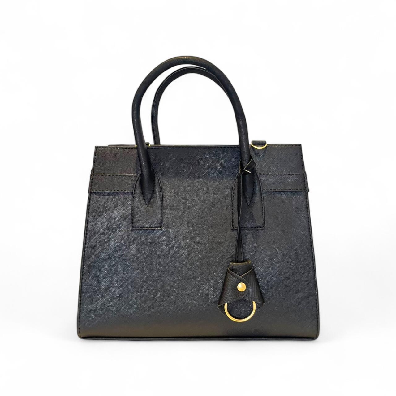 ZARAE - Bolsa Grande Estructurada  con Charm Decorativo
