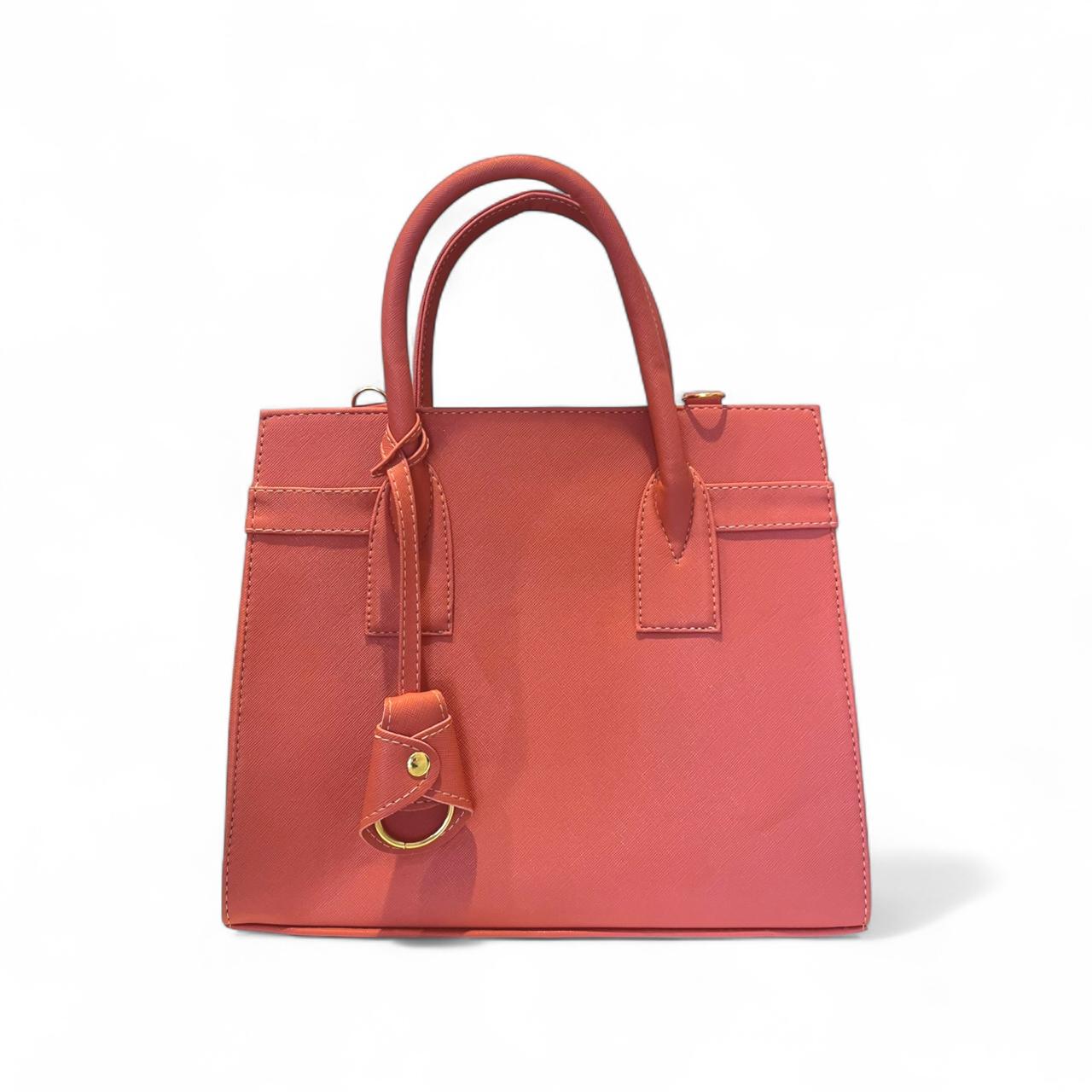 ZARAE - Bolsa Grande Estructurada  con Charm Decorativo