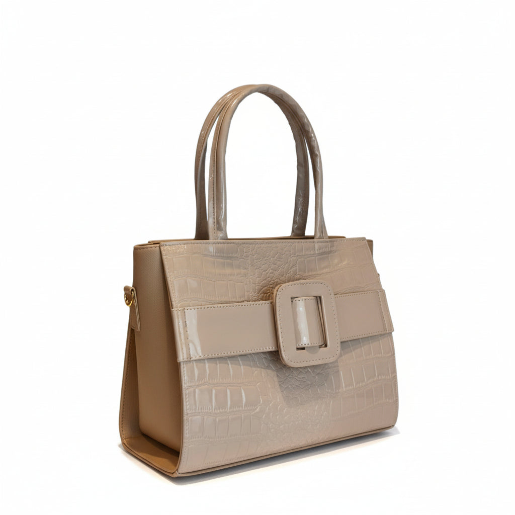 LUTRO - Bolsa estructurada con doble asa fija y anclajes laterales.