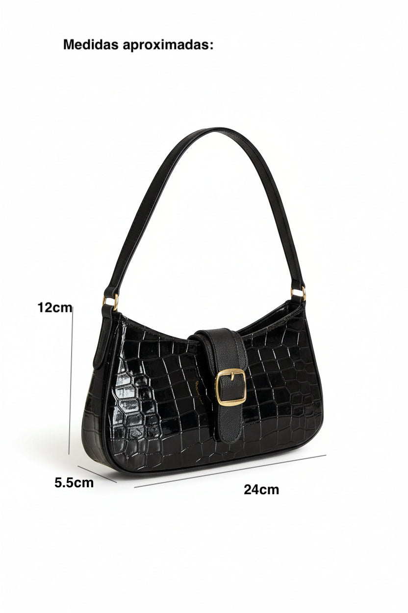 NÁPOLES – Bolsa pequeña de hombro tipo hobo shoulder casual