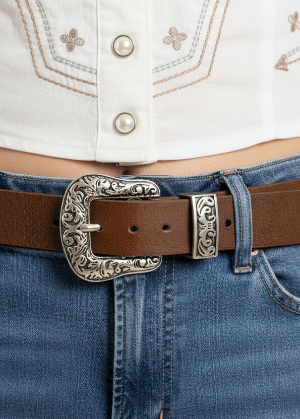 TEXAS – Cinto estilo western para mujer