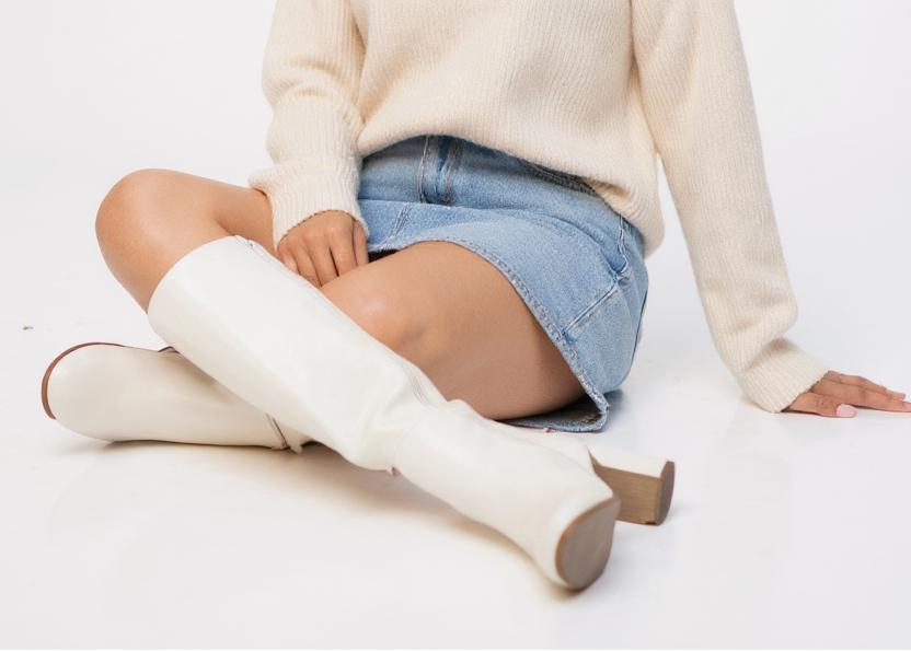 MÉRIDA – Bota alta con tacón, elegante y sofisticada